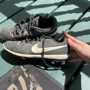 Nike Black Cleats - womens Size 8